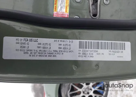 2019 Dodge Charger R/T Rwd z USA, uszkodzony, nr VIN 2C3CDXCT1KH716540